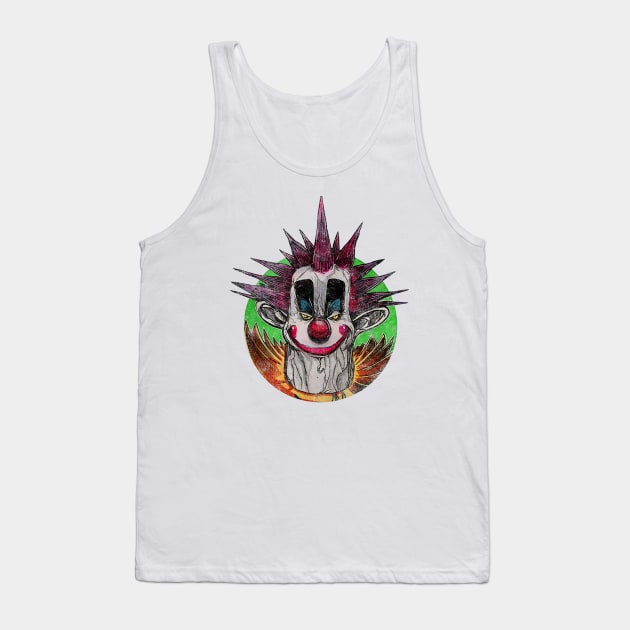 killer klown Tank Top by Cheese Ghost From Cheese Factory